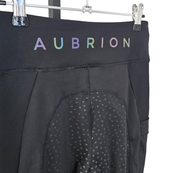 Aubrion Womens Manor Textured Riding Tights Size 6 Black Equestrian Horse Riding - Picture 6 of 9